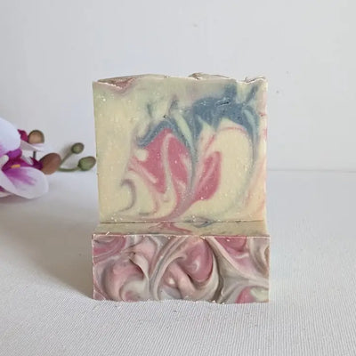 Natural, Handmade Soaps with Bamboo Soap Holder