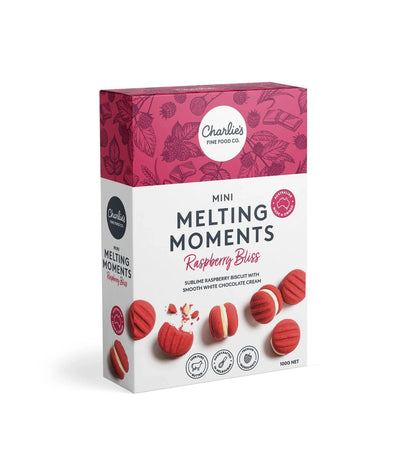Raspberry Bliss Mini Melting Moments Biscuits 100g - Hamper My Style